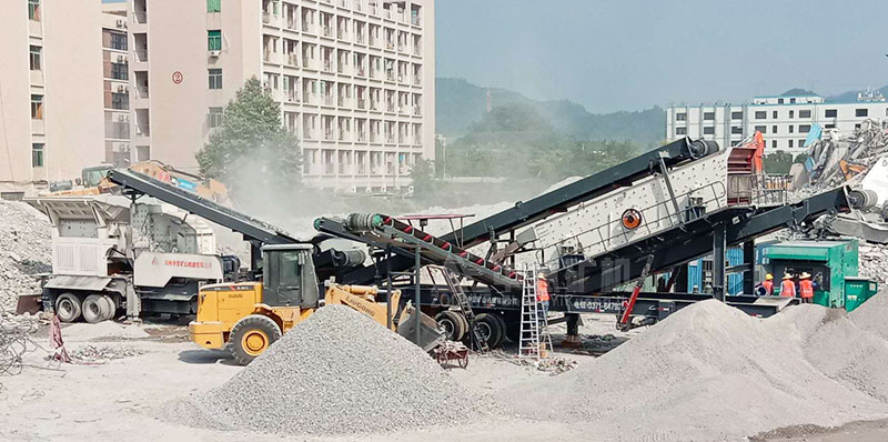 建筑垃圾处理现场